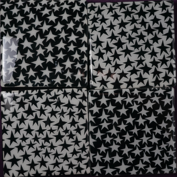 Resin Coated Coaster: Star Coasters (Set)