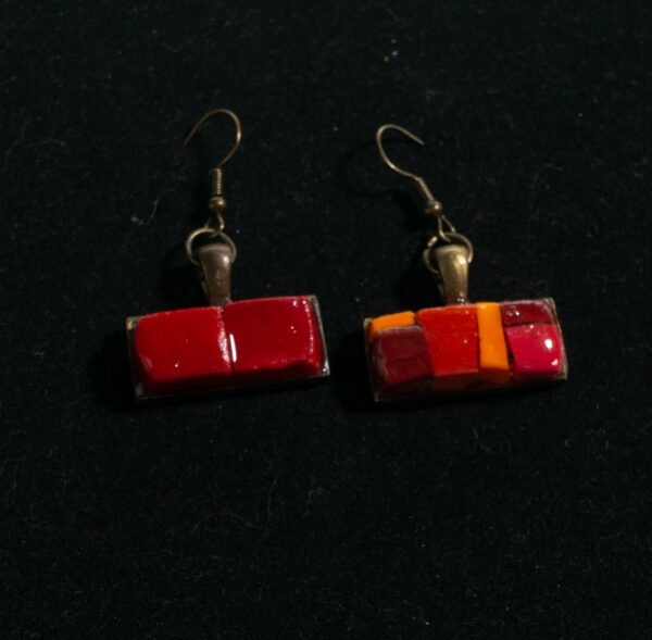 Mosaic Earrings: Brick Earrings