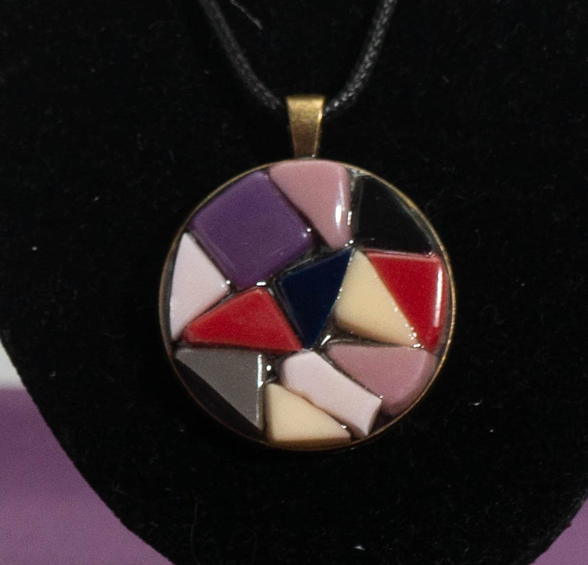 Medical Alert Accessories: Stained Glass Necklace