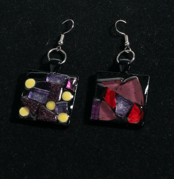 Mosaic Earrings: Void Creature